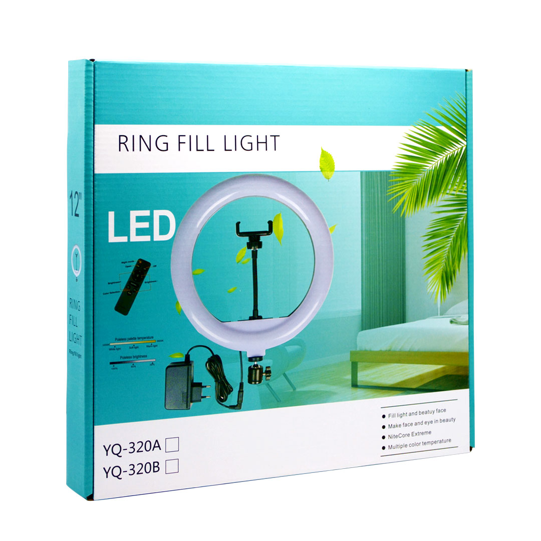 Photron Professional 12 Inch LED Ring Light with Mobile Holder PH12RL