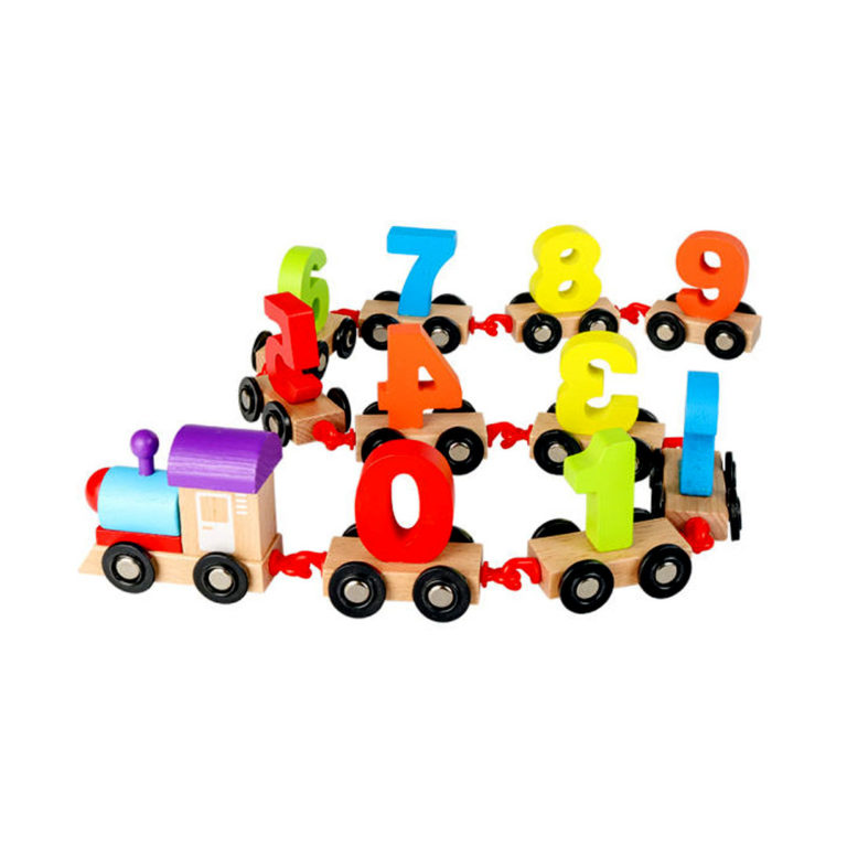 Number Train Wooden Puzzle - Shoplimaa